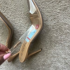 Clear heels brand new